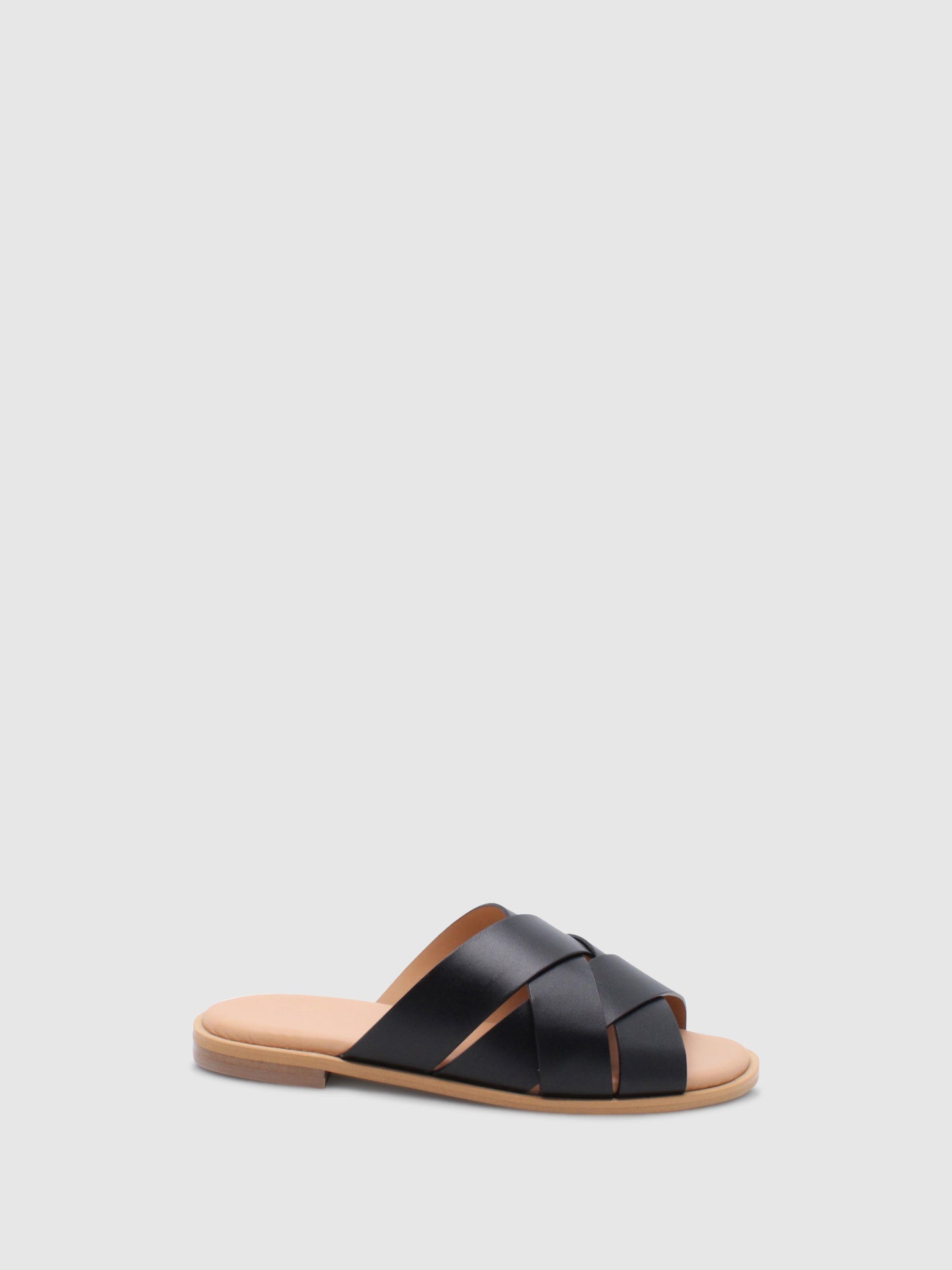 JJ Heitor Open Slippers Evergrren Black