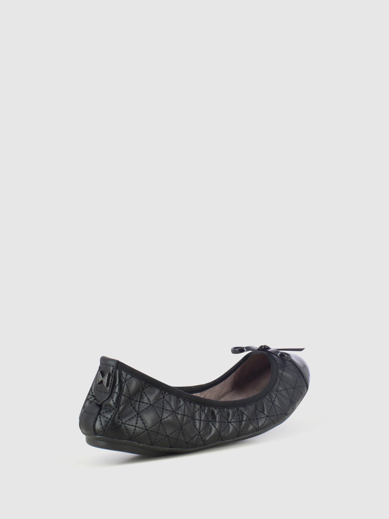 Butterfly Twists Black Classic Ballerinas