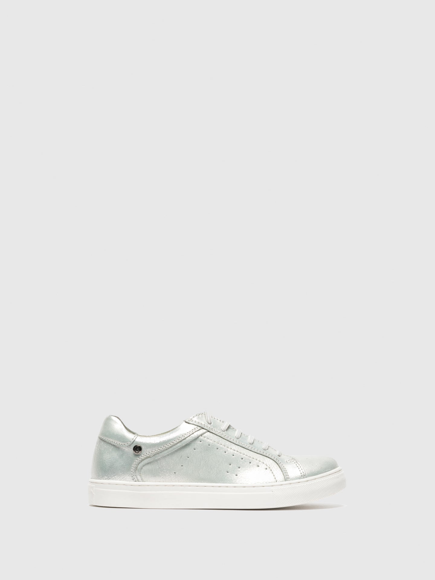 Carmela Silver Lace-up Trainers