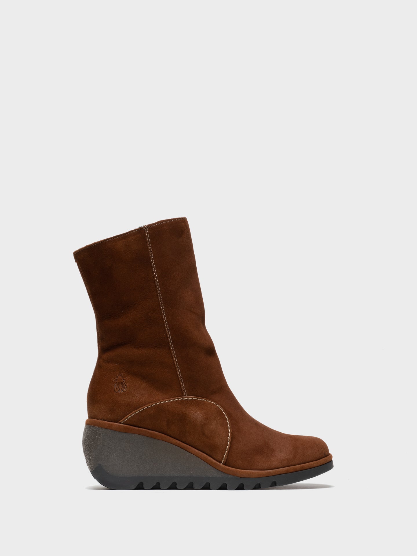 Fly London Chocolate Zip Up Ankle Boots