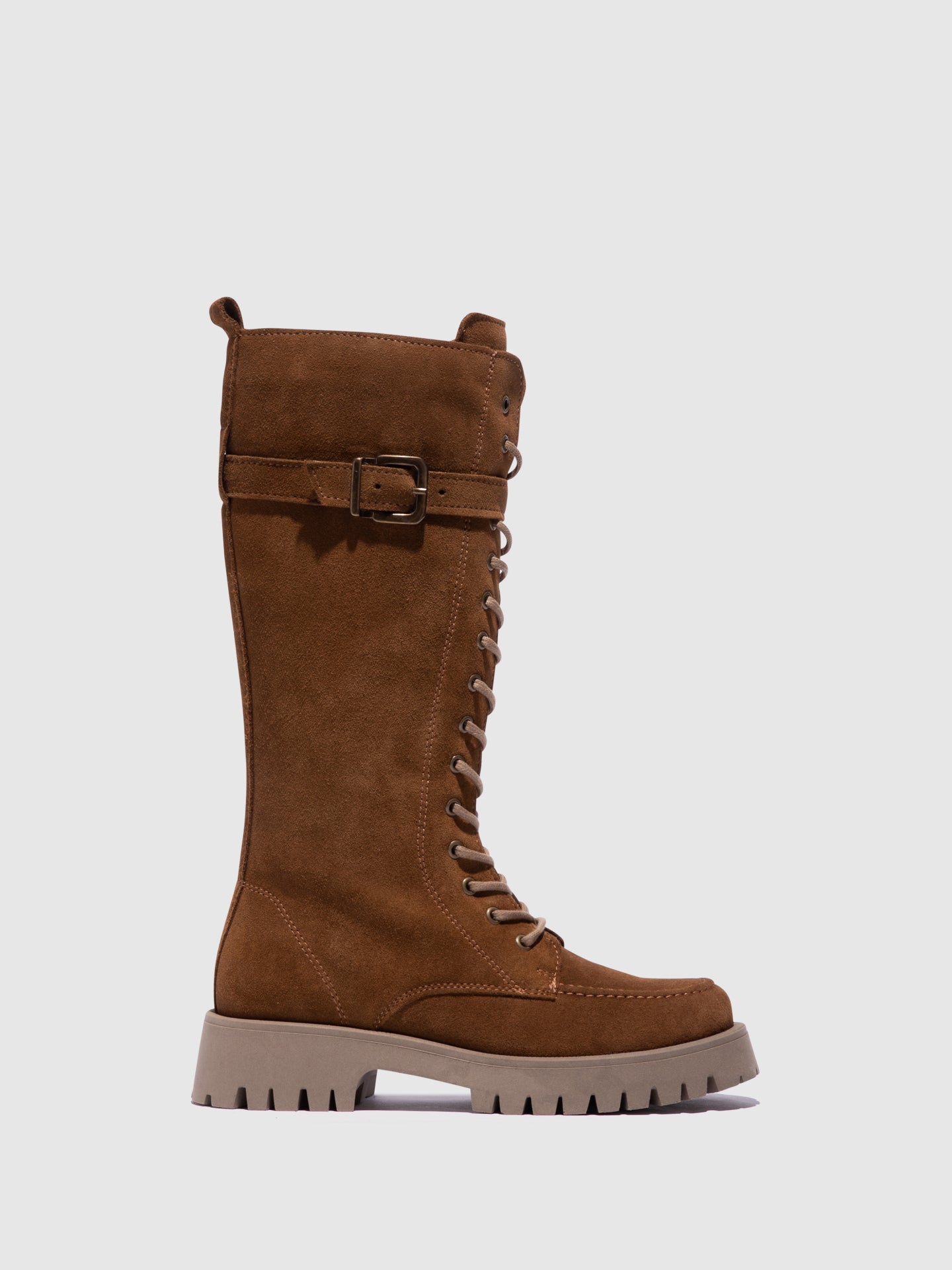 Foreva Camel Lace-up Boots