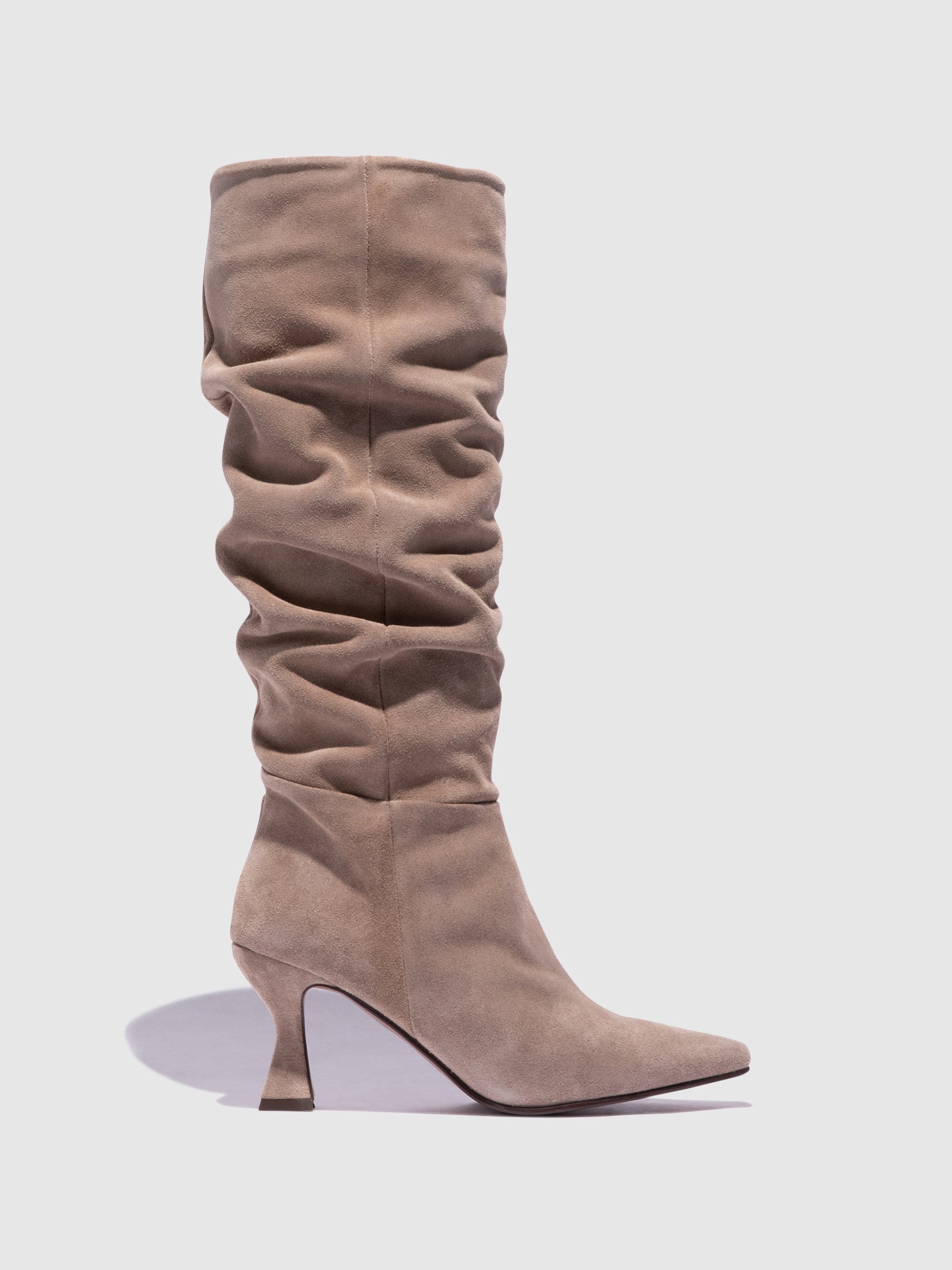 Foreva Taupe Zip Up Boots