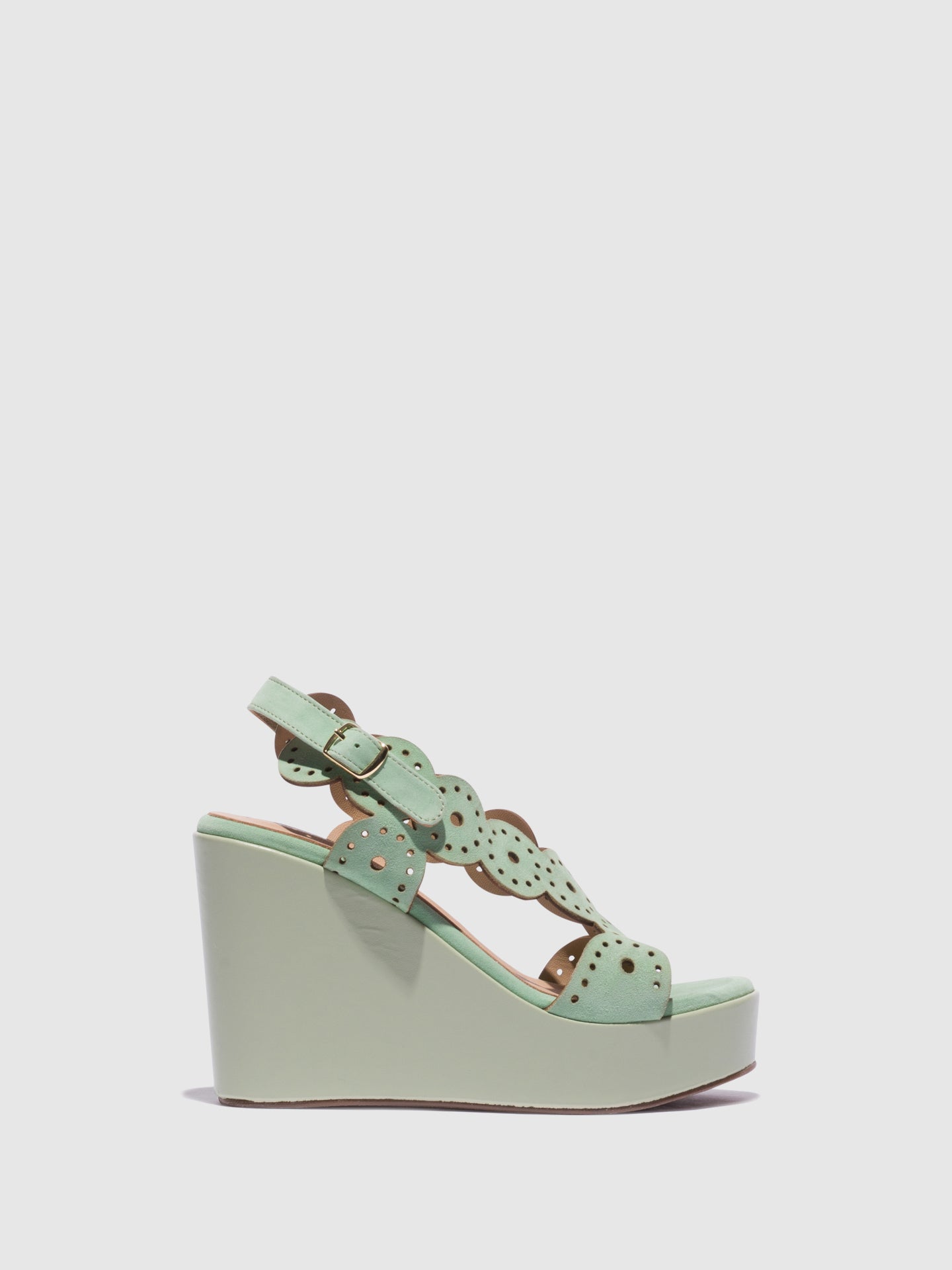 Foreva Green Wedge Sandals