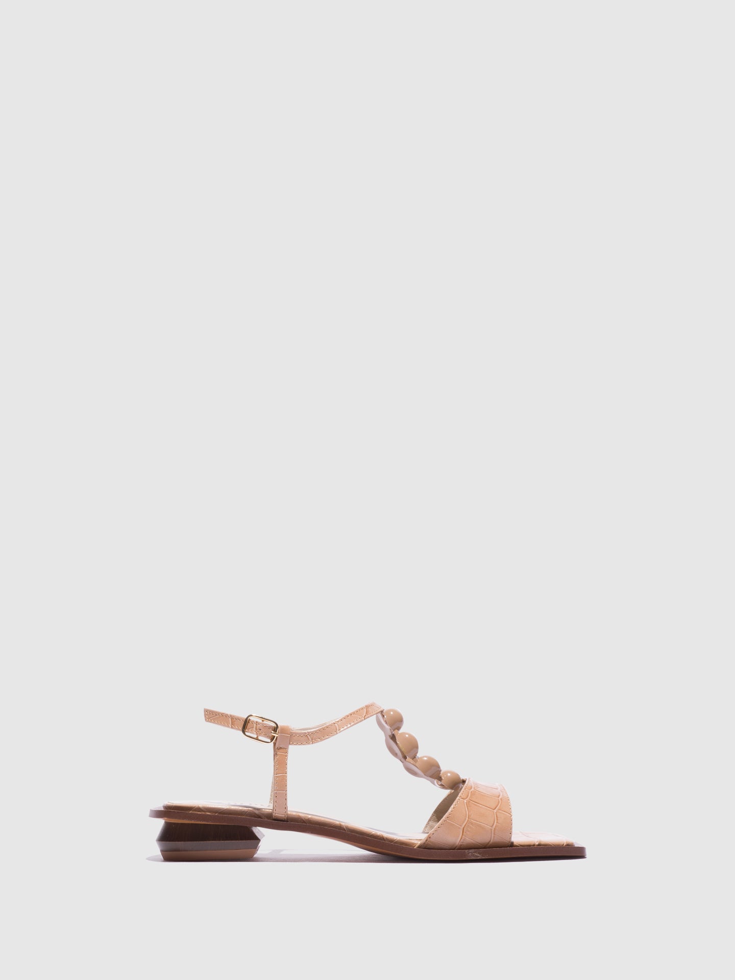 Foreva Beige Appliqués Sandals