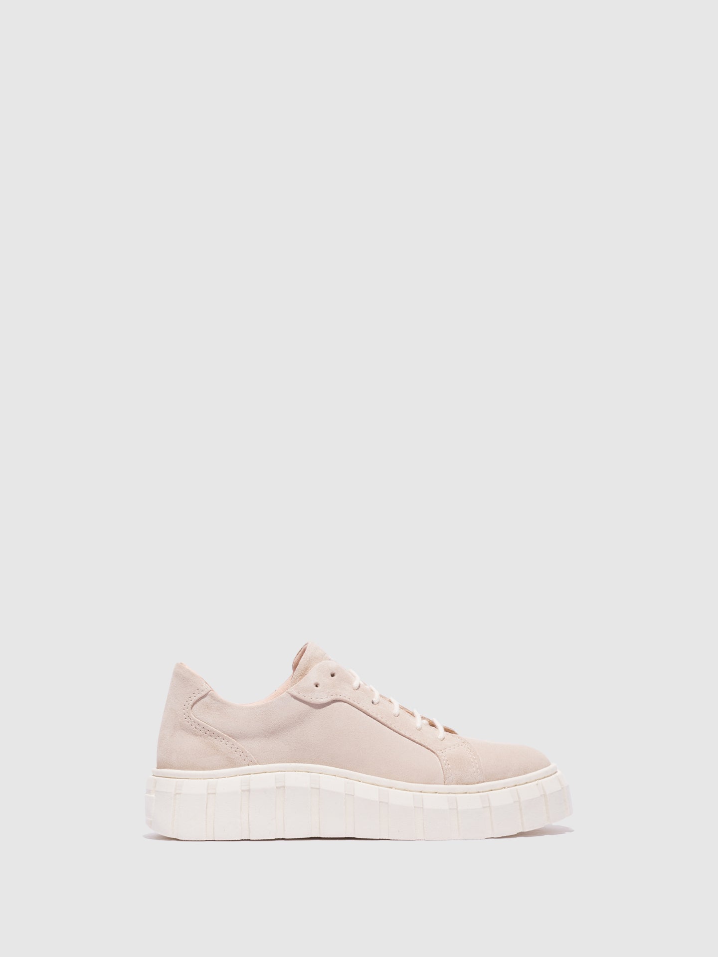 Fungi Beige Lace-up Trainers