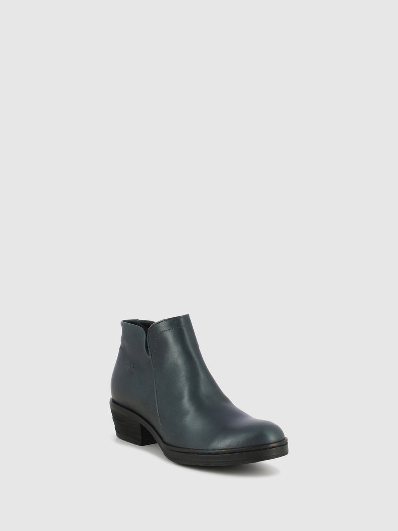 Fly London Gray Zip Up Ankle Boots