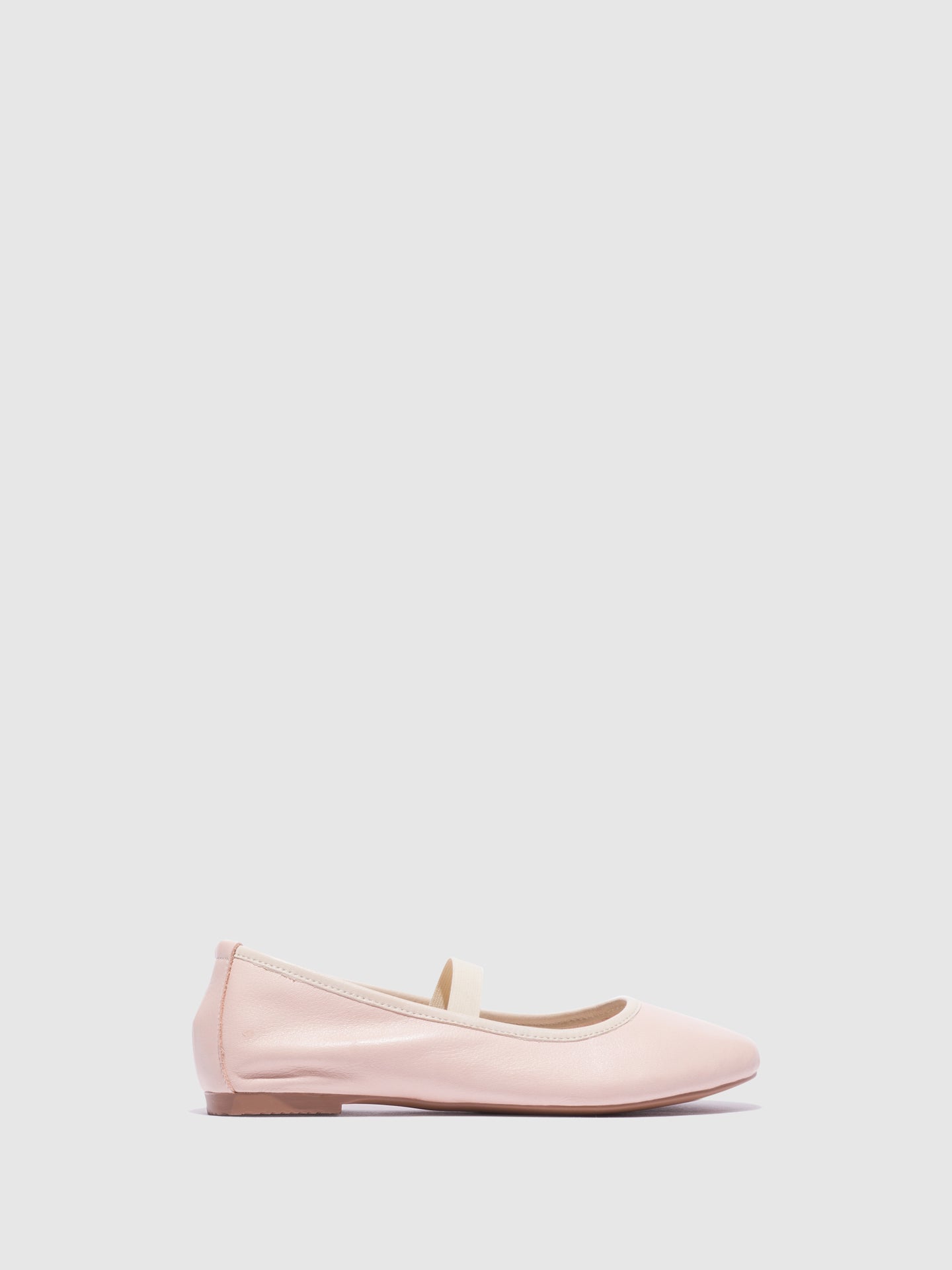 Top3 Nude Round Toe Ballerinas