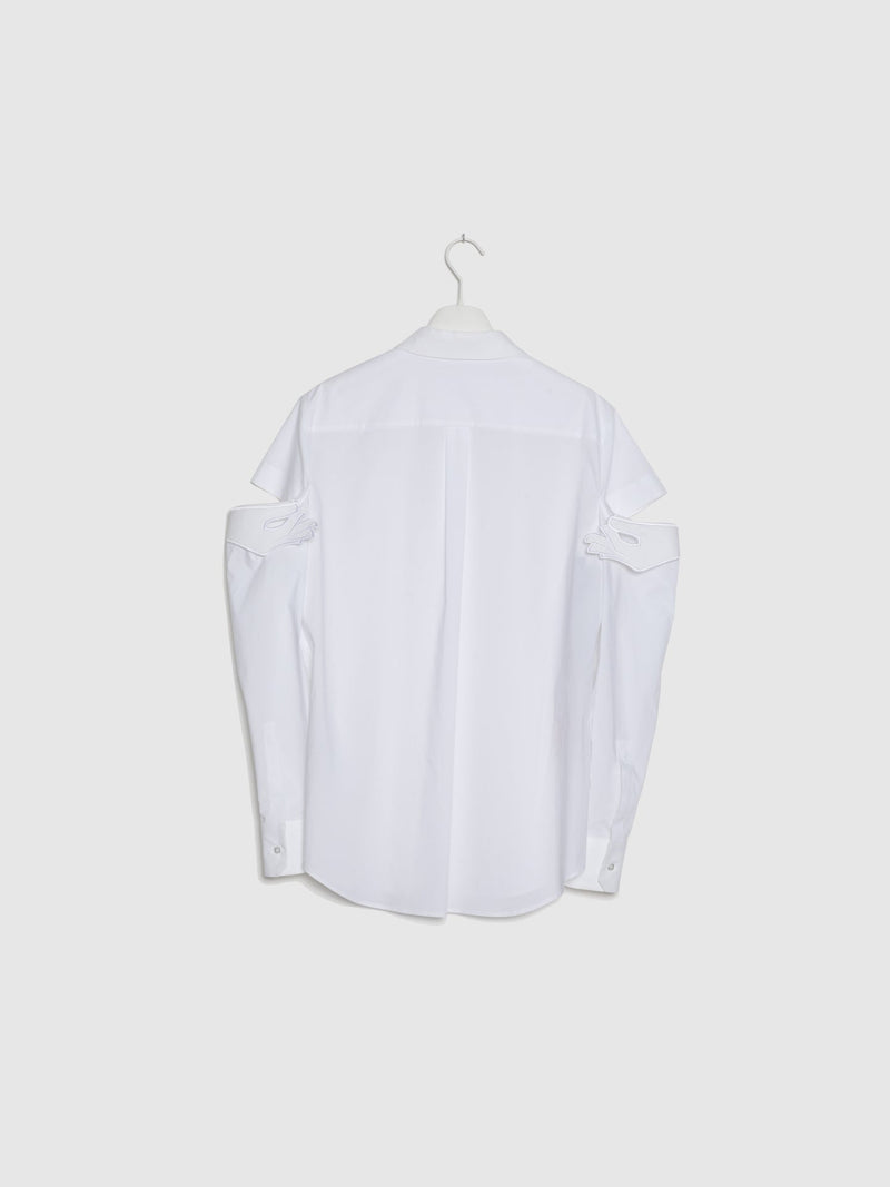 Vivetta Camisa com Aplicação na Manga em Branco