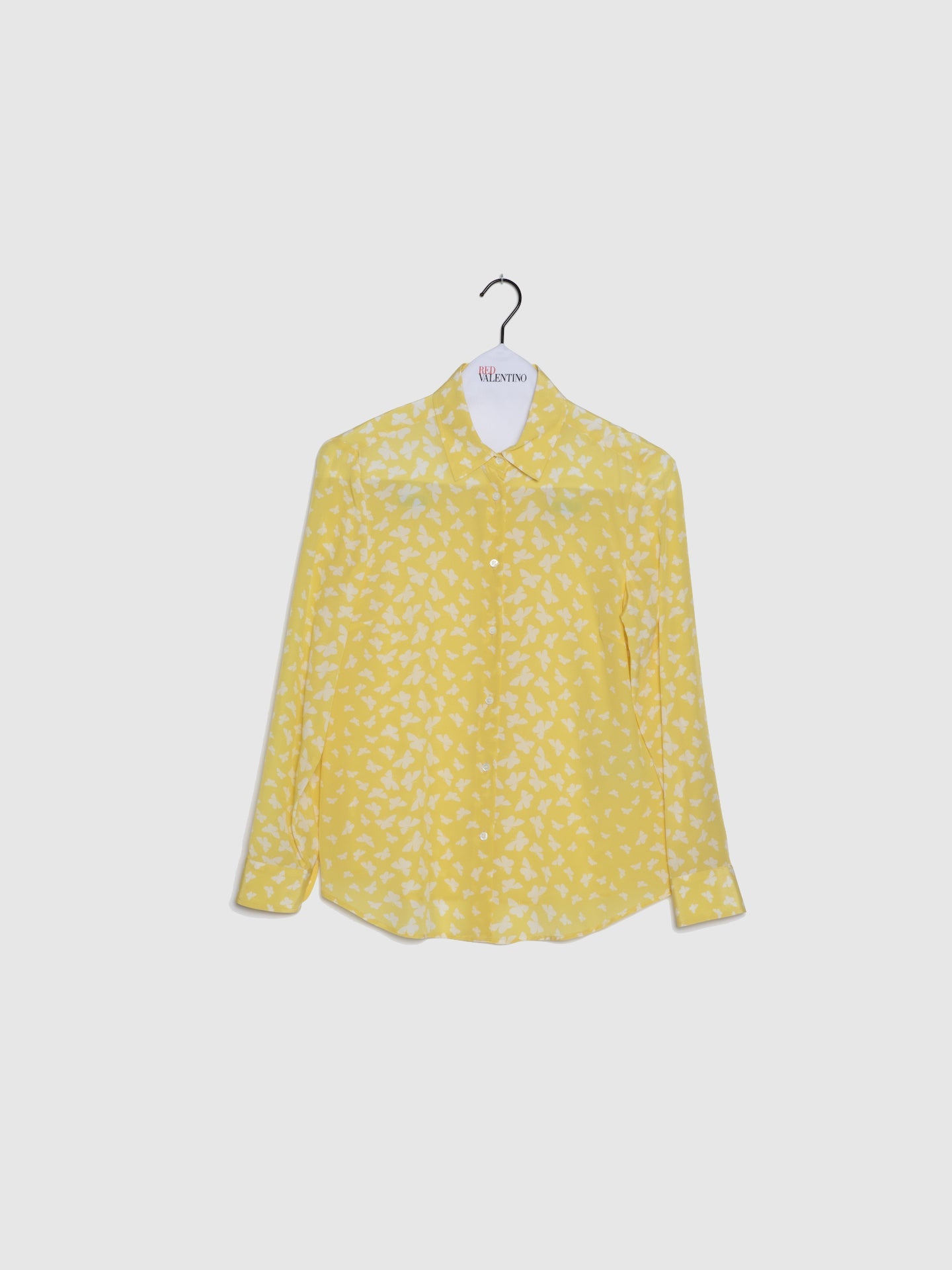 Red Valentino Camisa com Borboletas em Amarelo