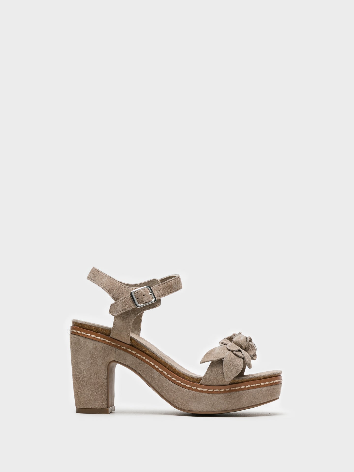 Carmela Tan Chunky Heel Sandals