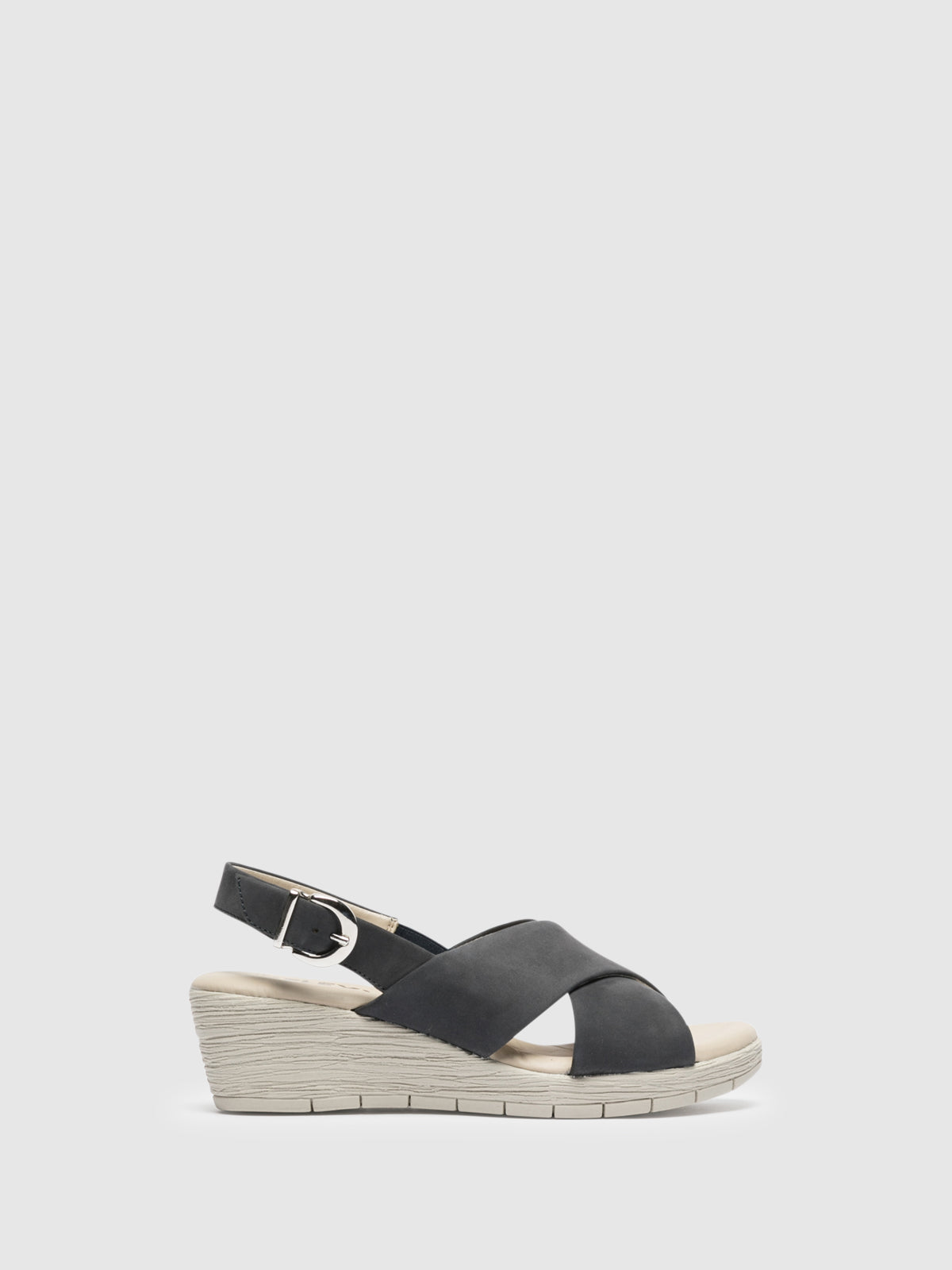 The Flexx Navy Wedge Sandals