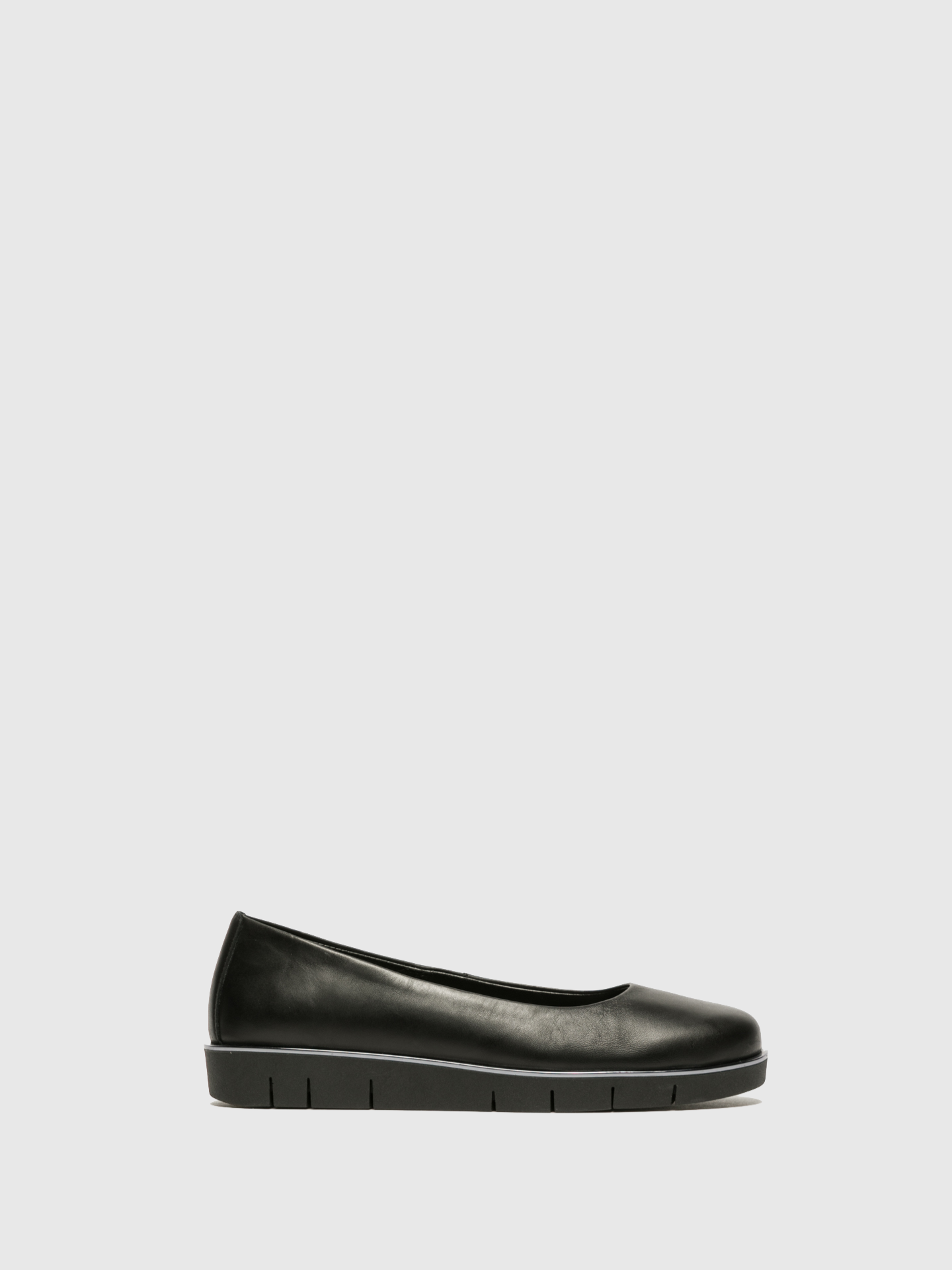 The Flexx Black Round Toe Shoes