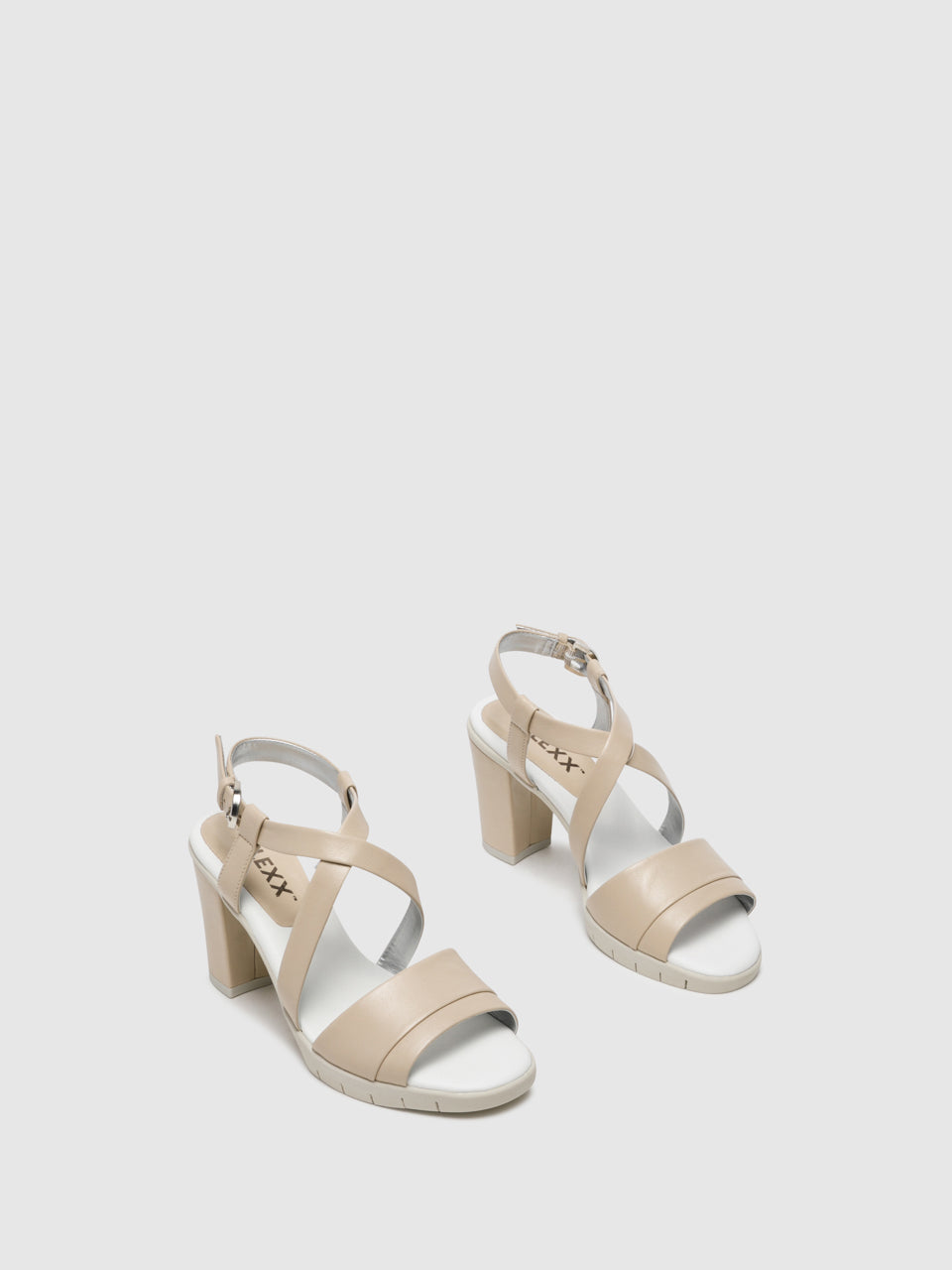 The Flexx Beige Crossover Sandals