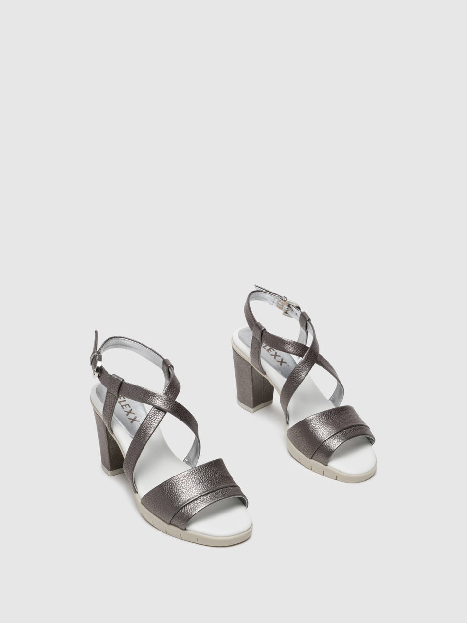 The Flexx Silver Crossover Sandals