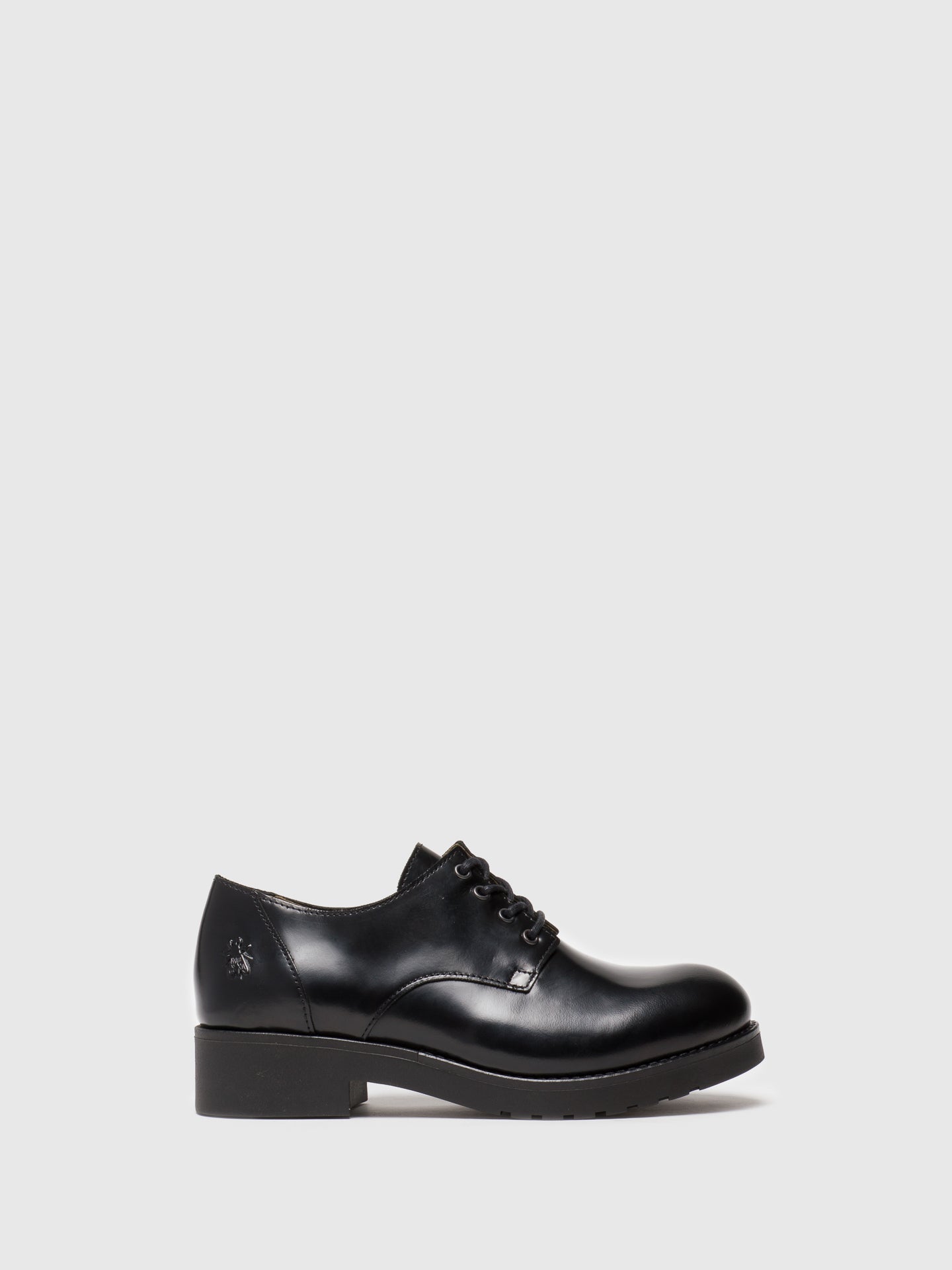 Fly London Black Lace-up Shoes