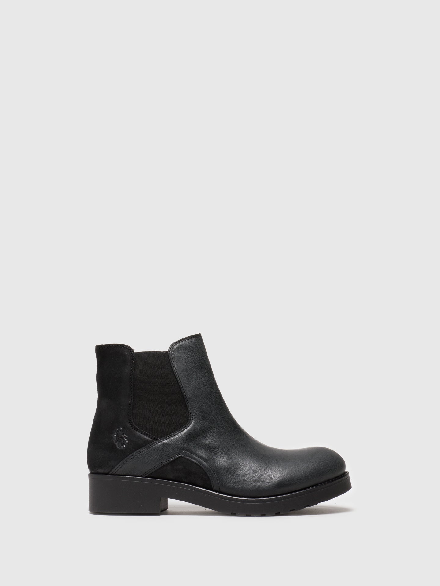 Fly London Black Chelsea Ankle Boots