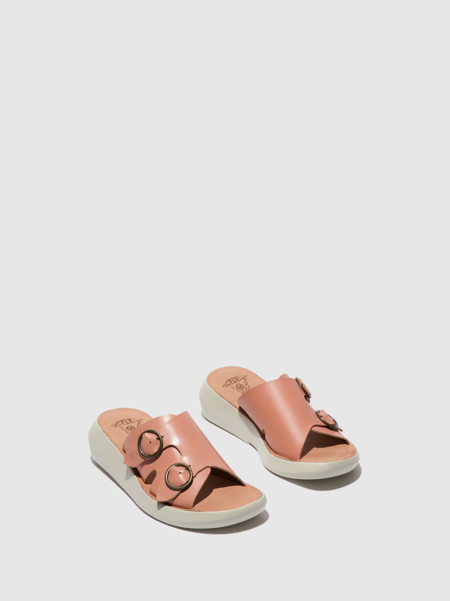 Fly London Open Toe Mules BAIT742FLY BROOKLYN ROSE