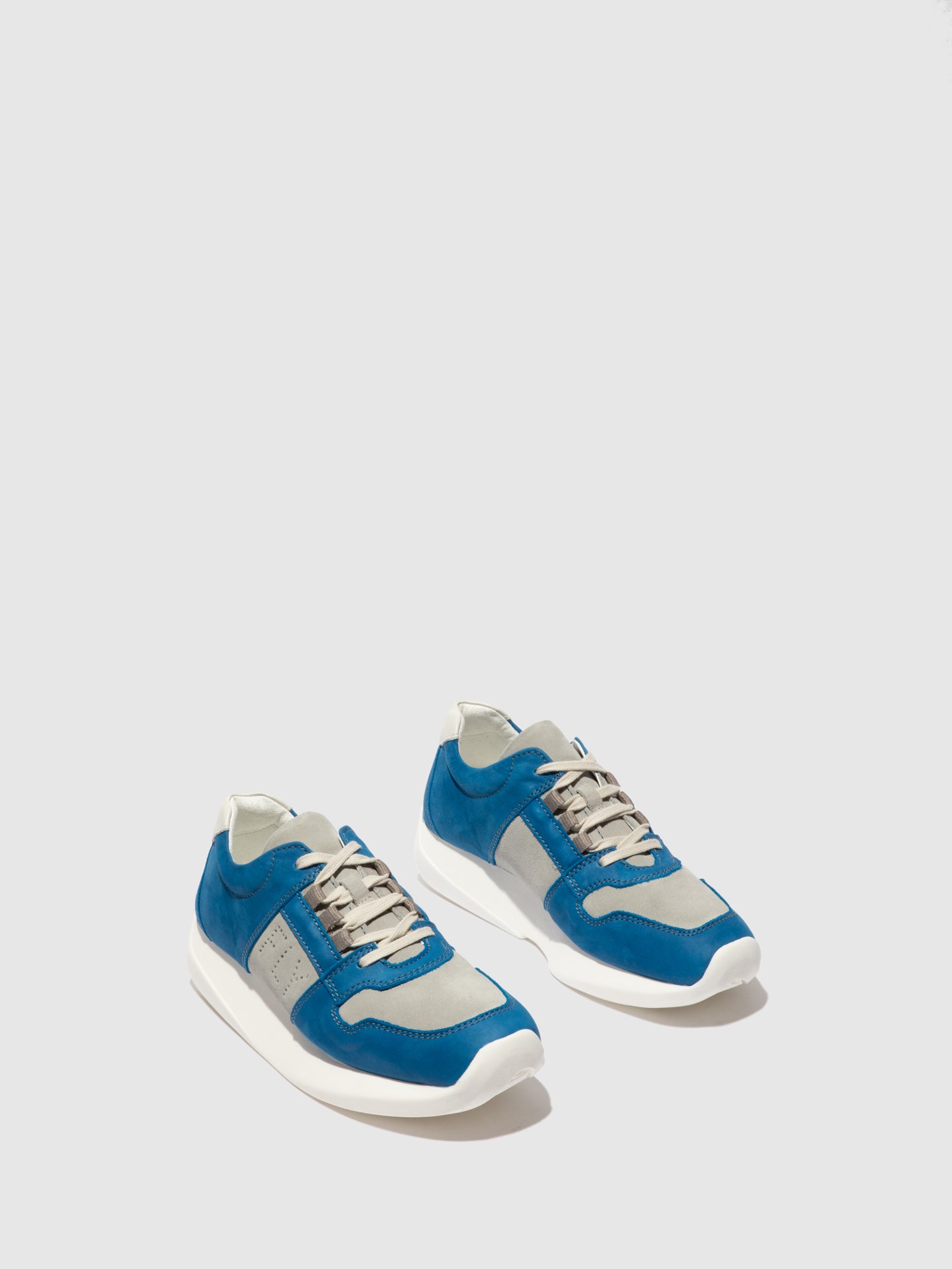 Fly London Lace-up Trainers LOTT761FLY LONG/SUEDE  BLUE/CONCRETE