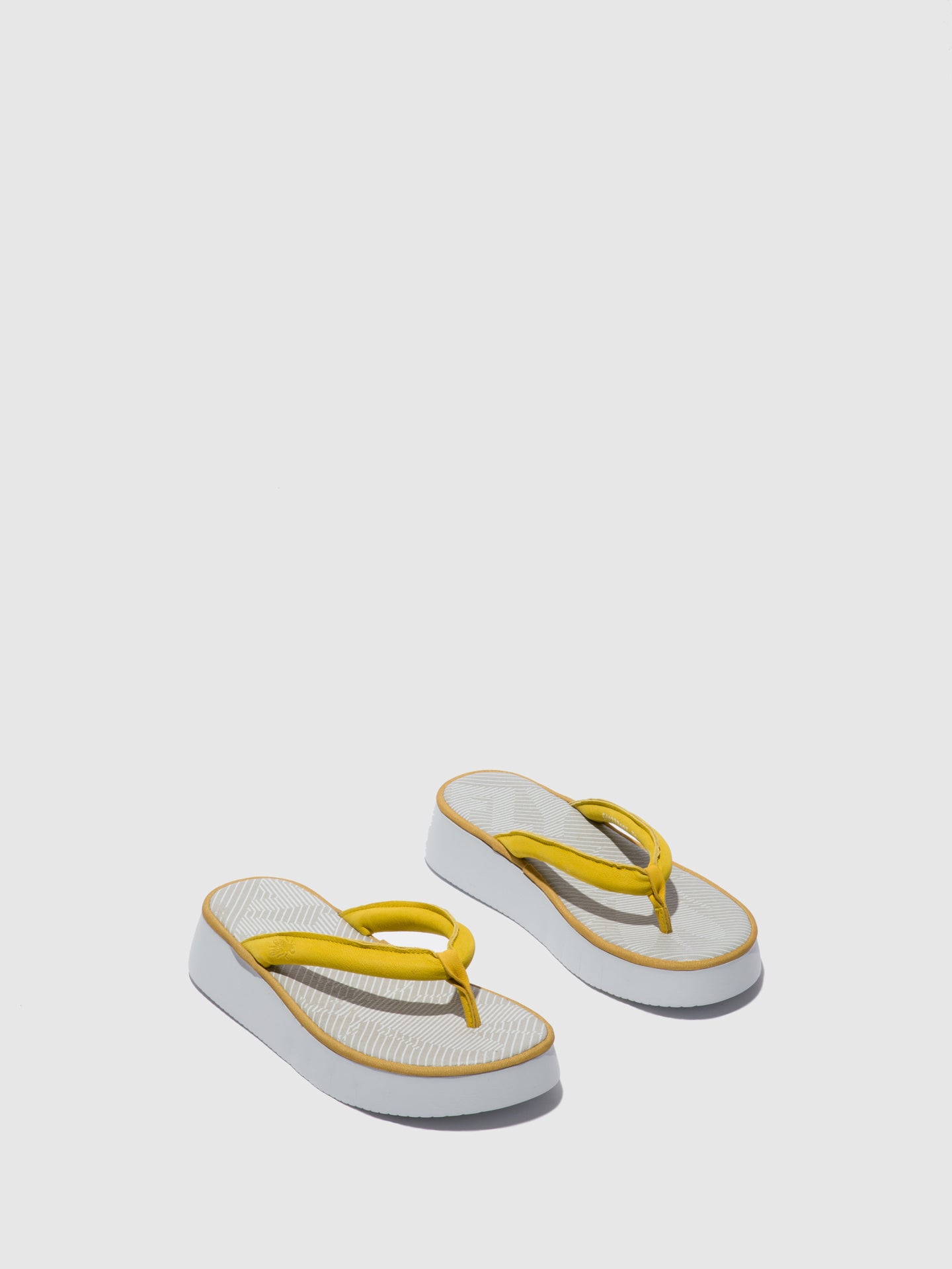 Fly London Thong Sandals CADI277FLY CUPIDO BRIGHT YELLOW