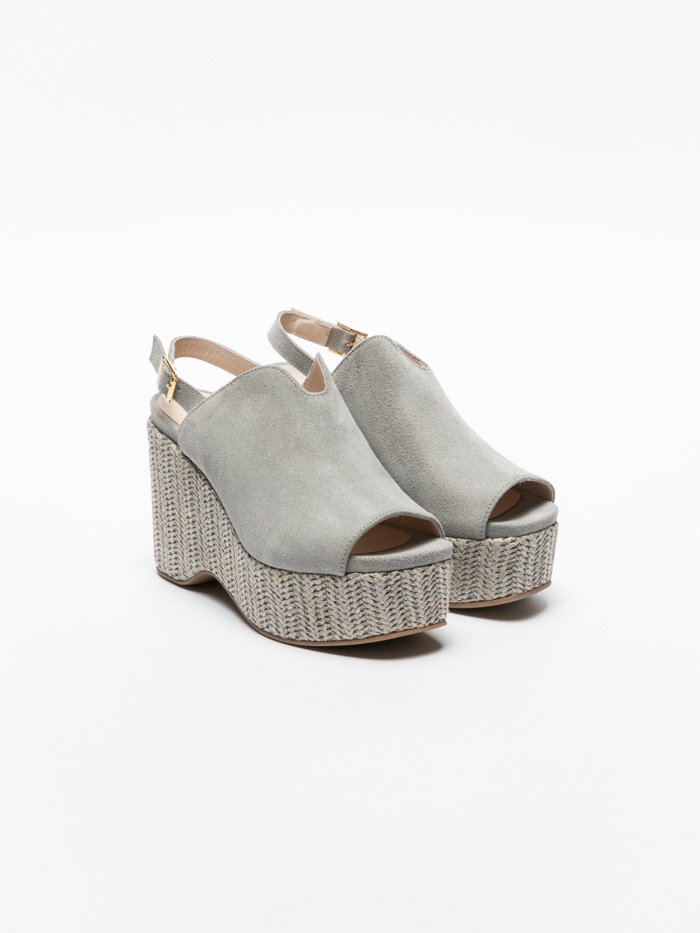 Foreva Gray Platform Mules