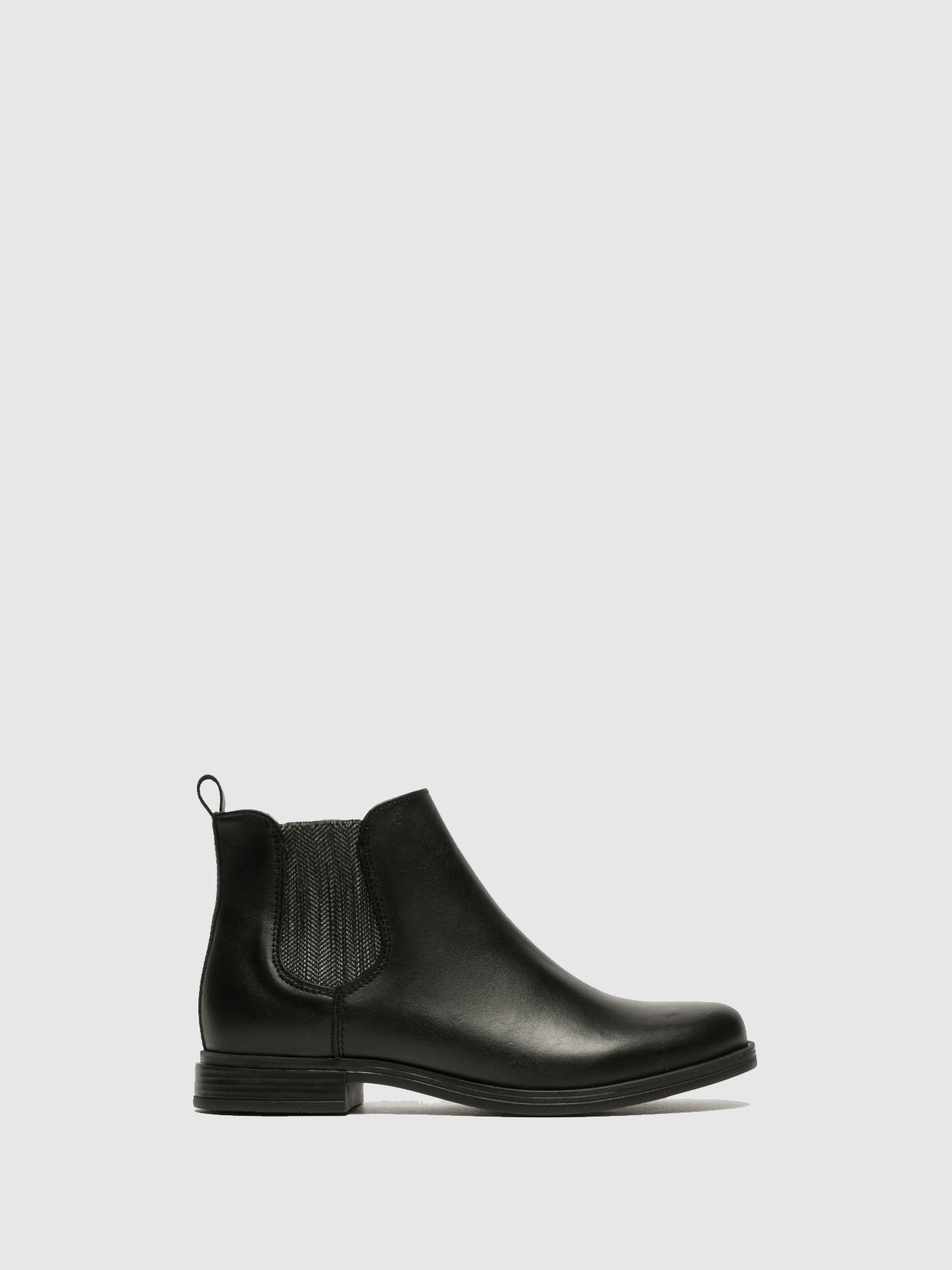 Foreva Gloss Black Chelsea Ankle Boots