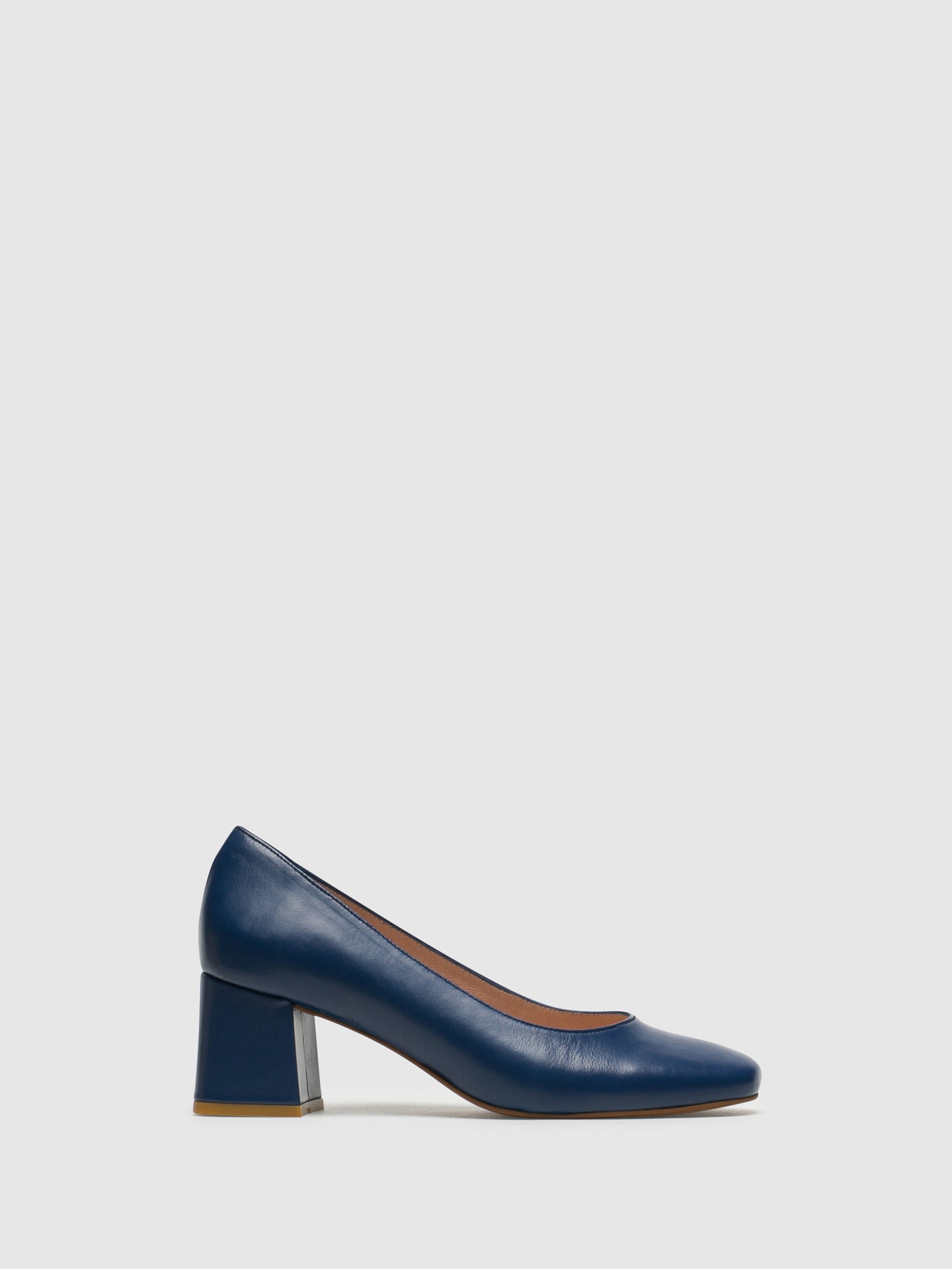 Foreva Blue Square Toe Pumps Shoes