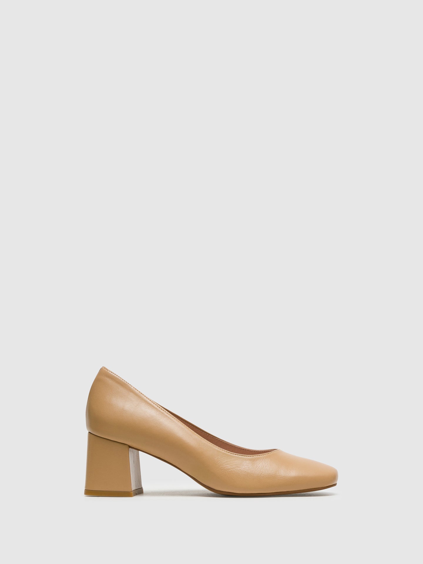 Foreva Beige Square Toe Pumps Shoes