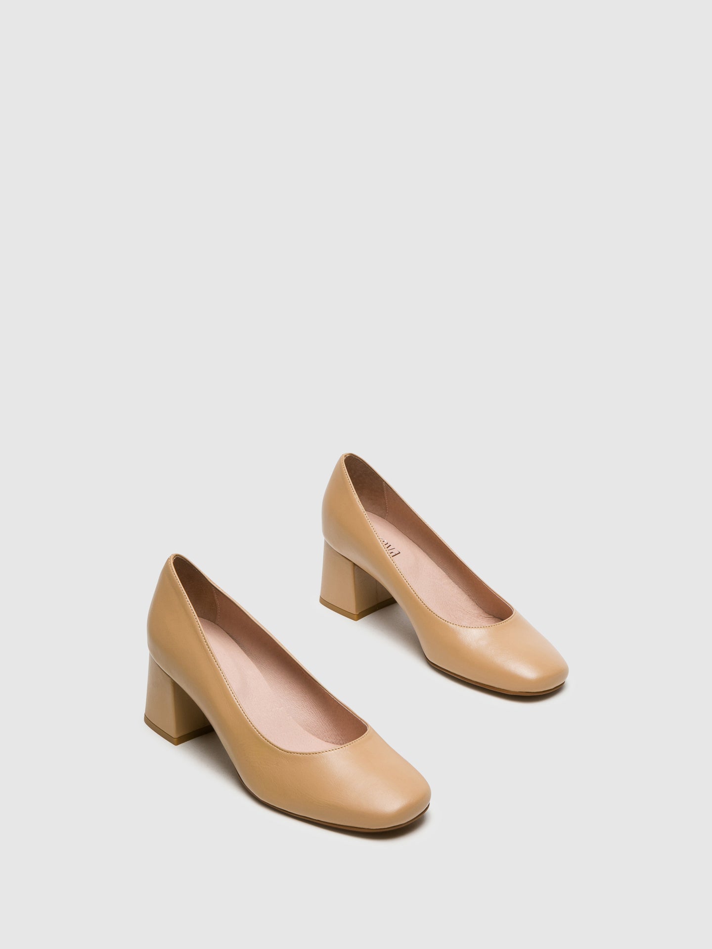 Foreva Beige Square Toe Pumps Shoes