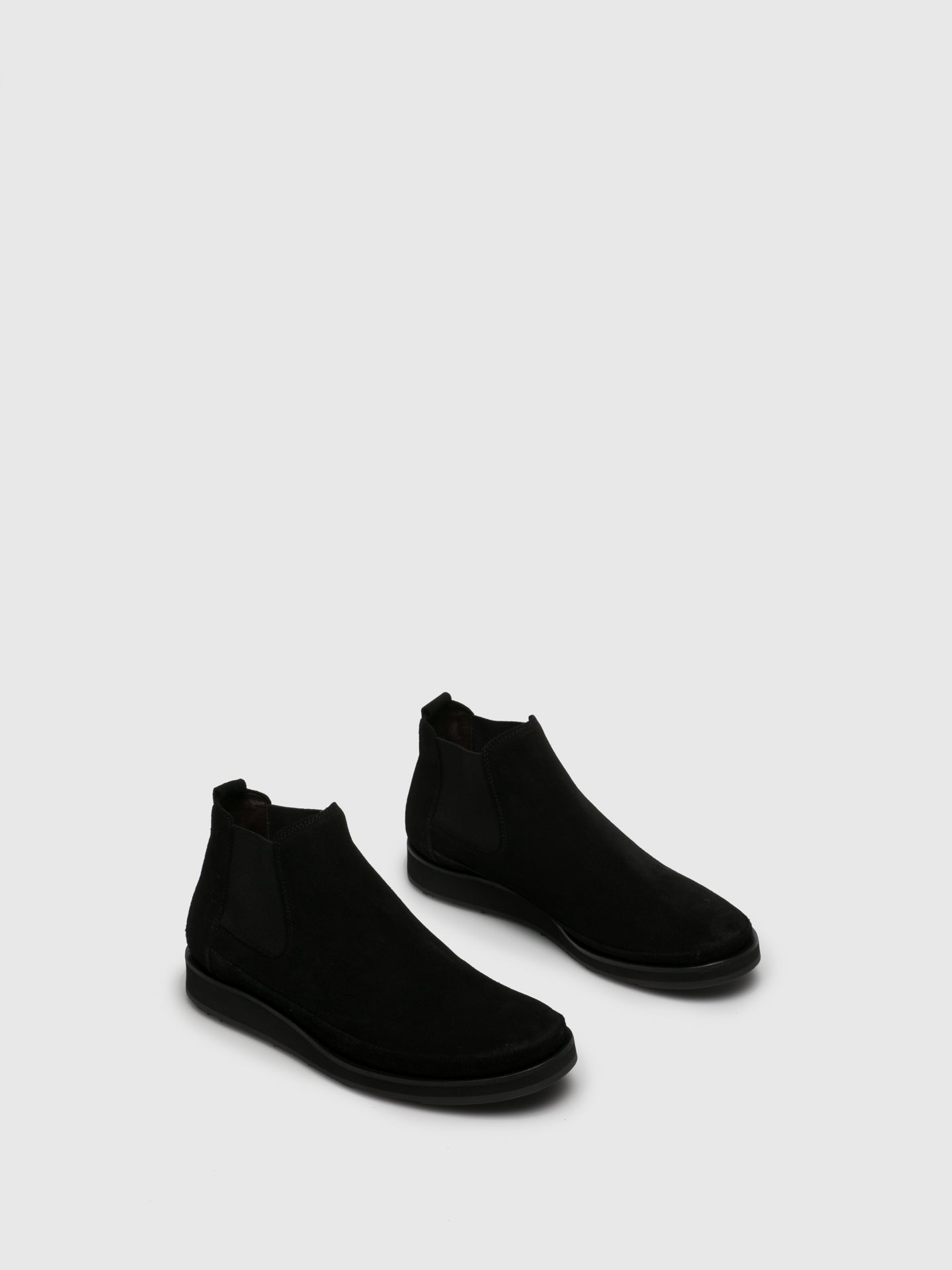 Fly London Black Leather Chelsea Ankle Boots