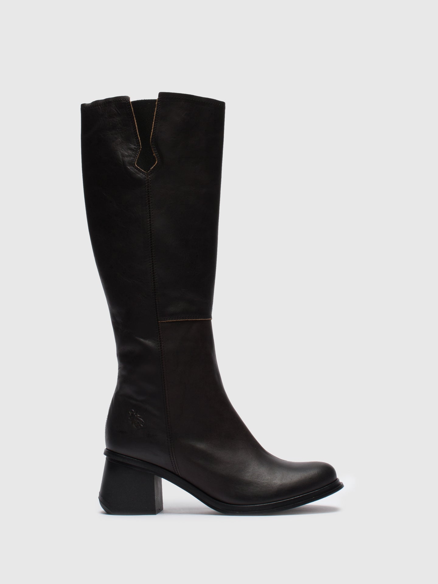 Fly London Black Zip Up Boots