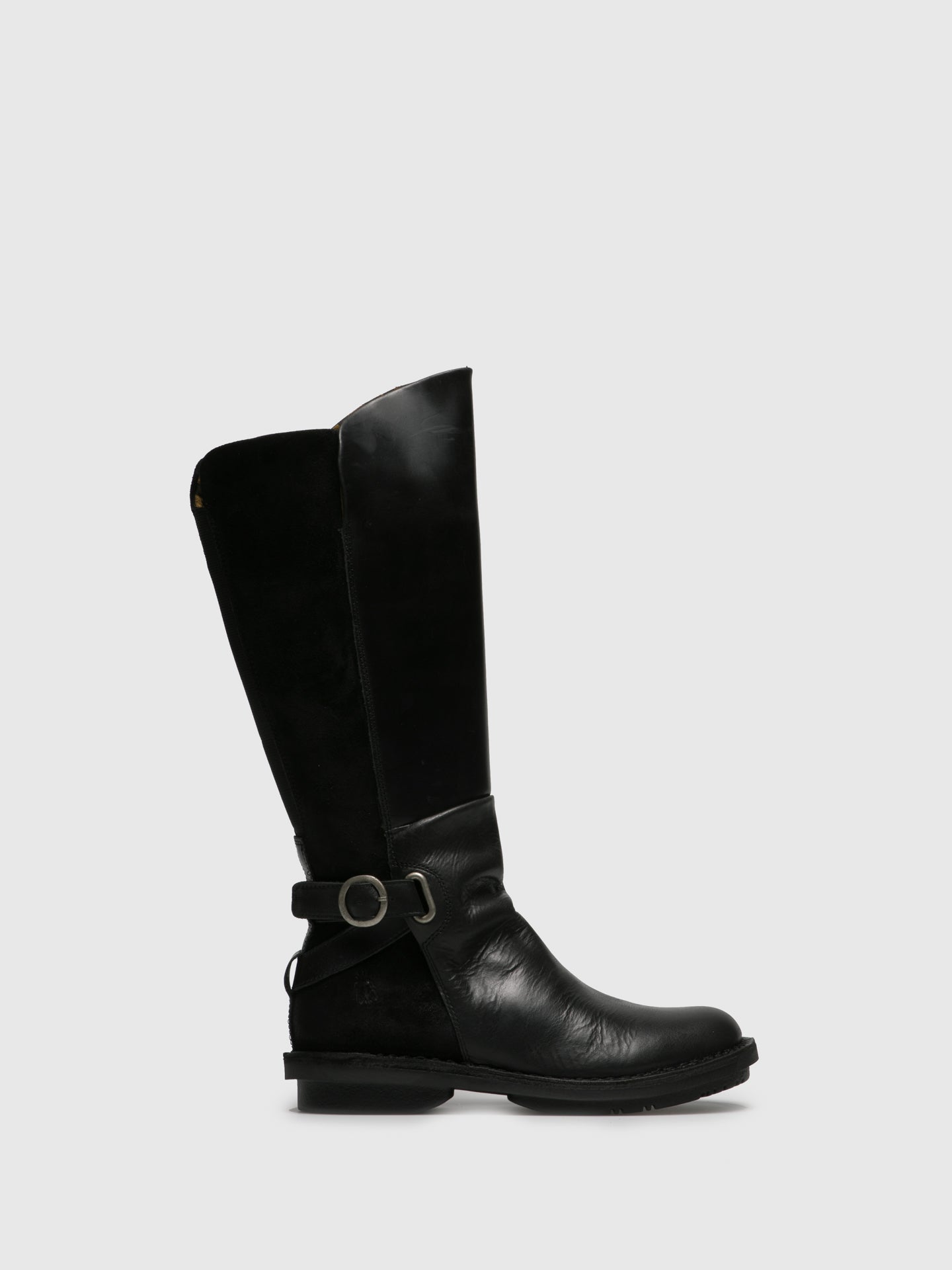 Fly London Black Zip Up Boots