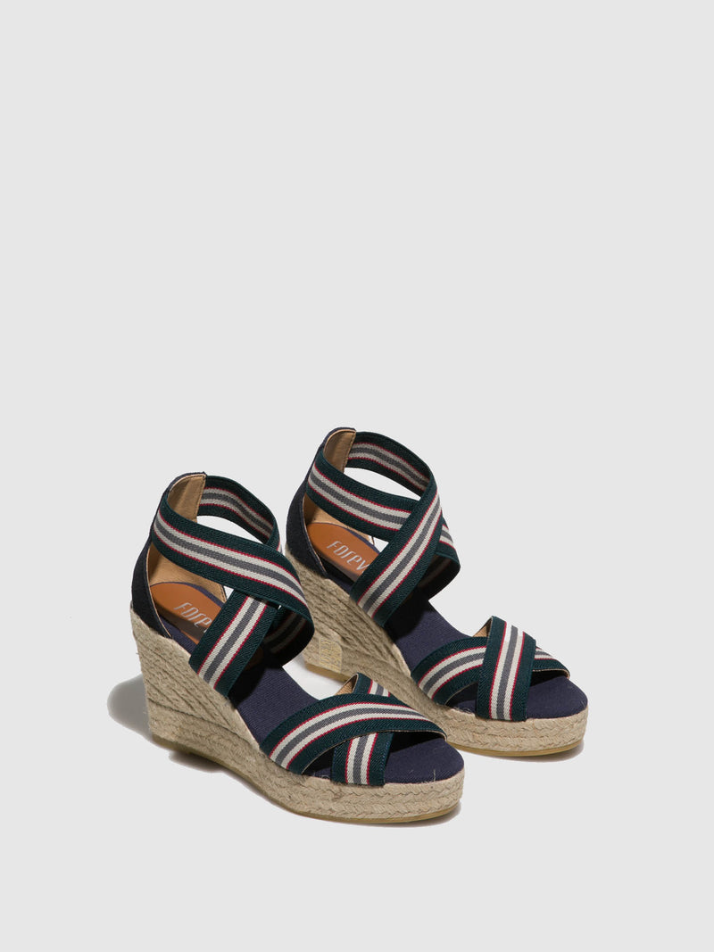 Foreva Blue Platform Sandals