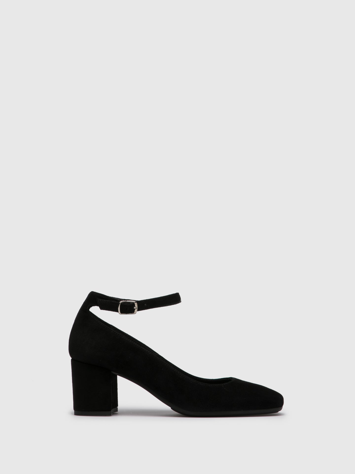 Foreva Black Ankle Strap Shoes