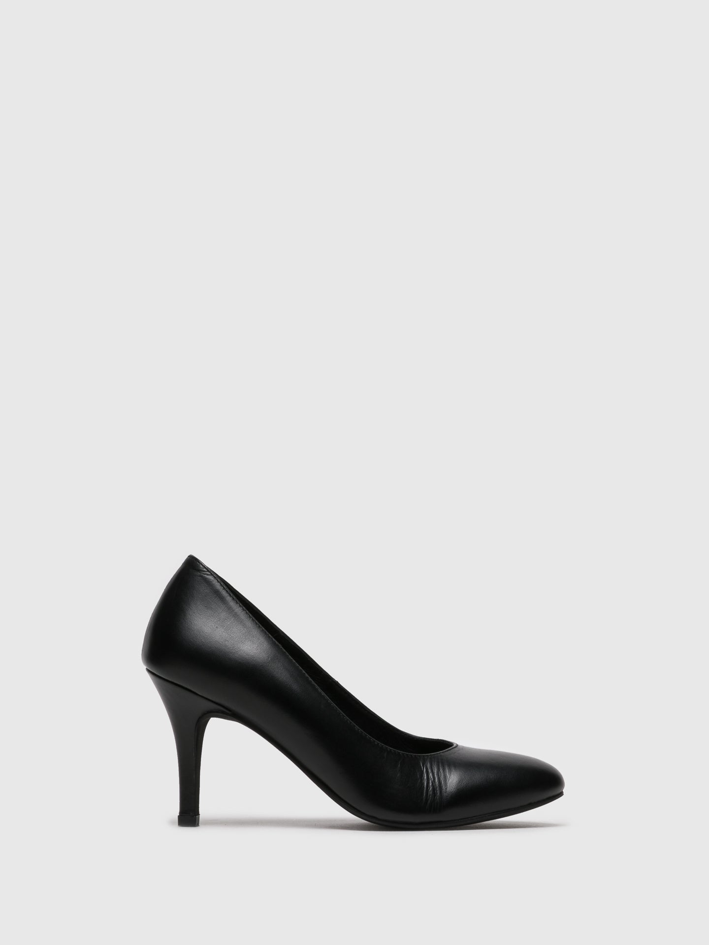 Foreva Black Round Toe Pumps