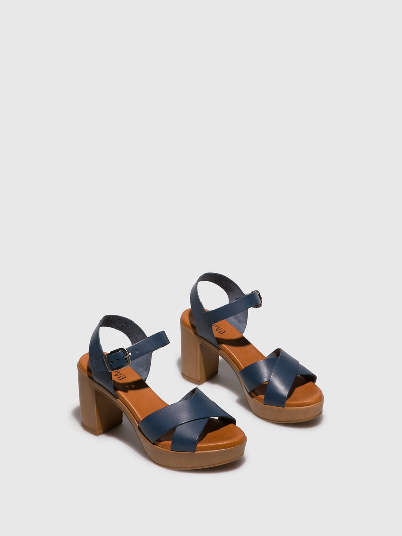 Foreva Navy Heel Sandals