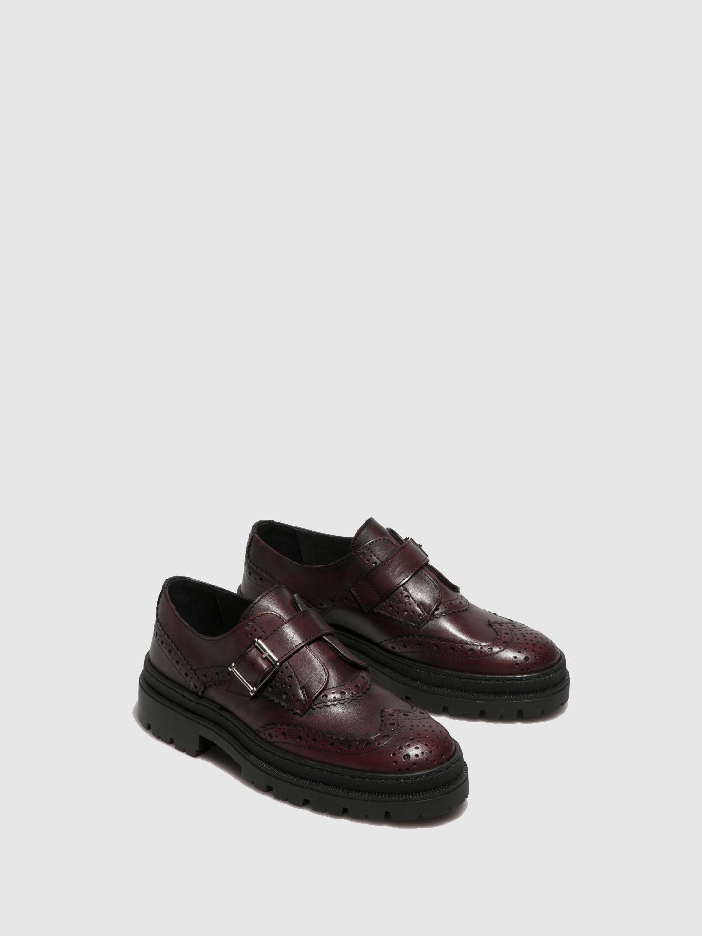 Fungi Crimson Buckle Shoes