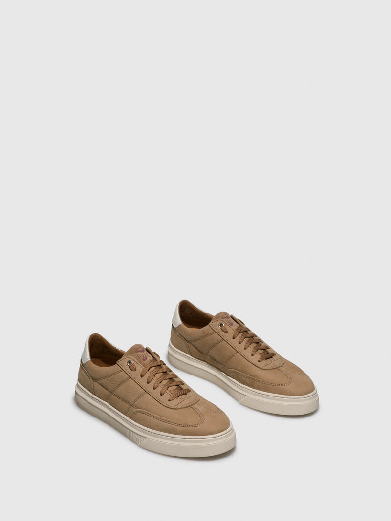 Fungi Beige Lace-up Trainers