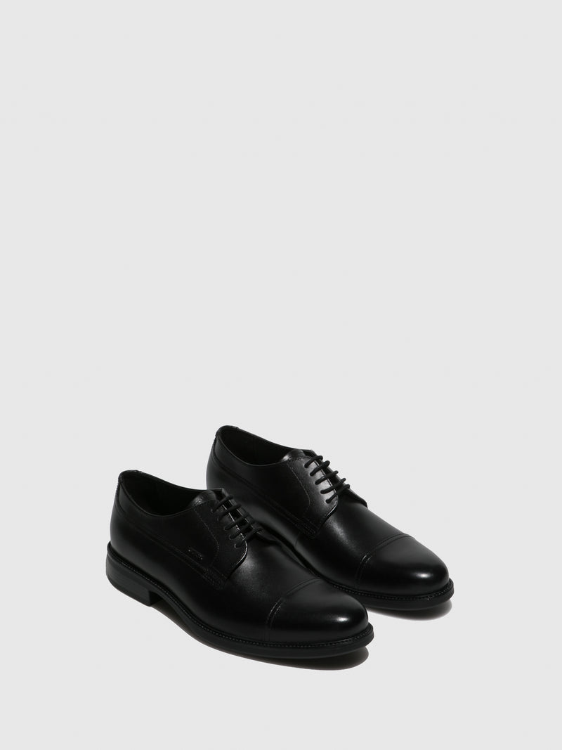 Geox Black Derby Shoes