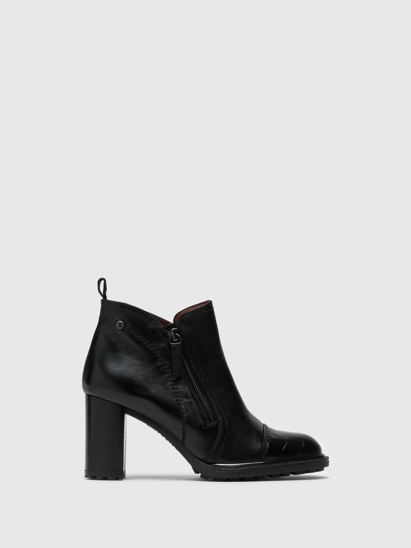 Hispanitas Black Zip up Ankle Boots