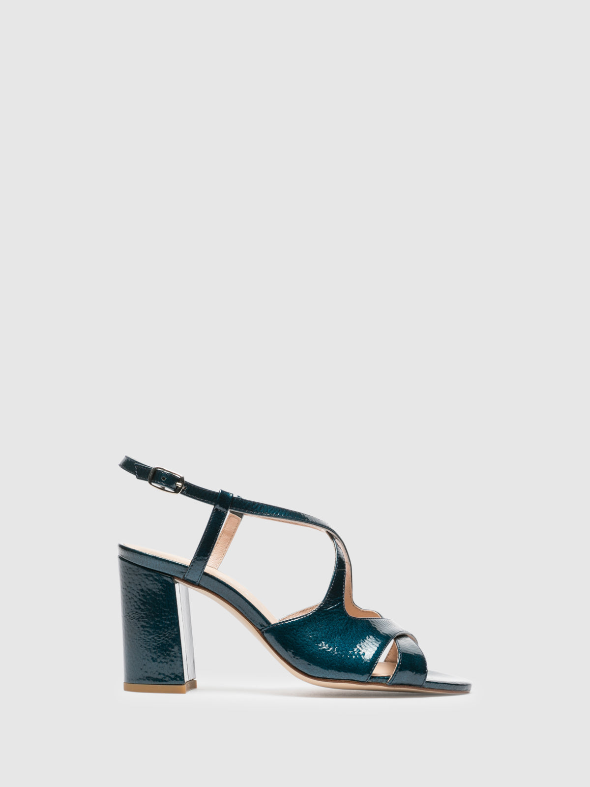 Sofia Costa Blue Crossover Sandals