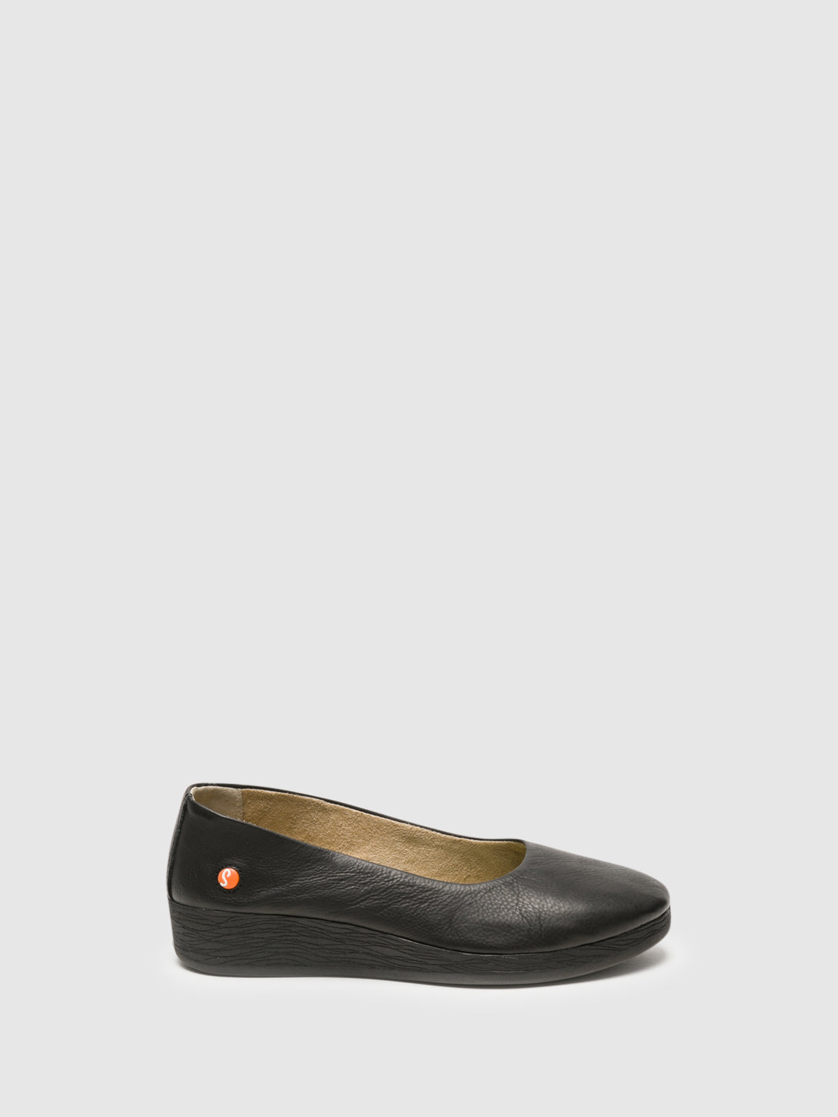 Softinos Black Wedge Shoes