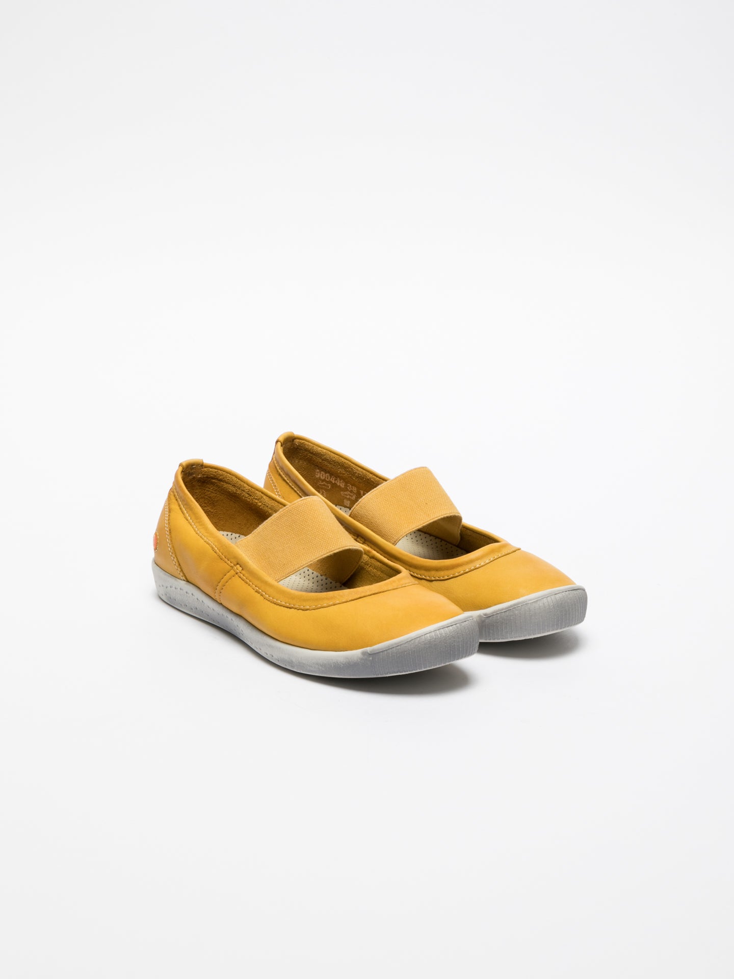 Softinos Yellow Elasticated Ballerinas