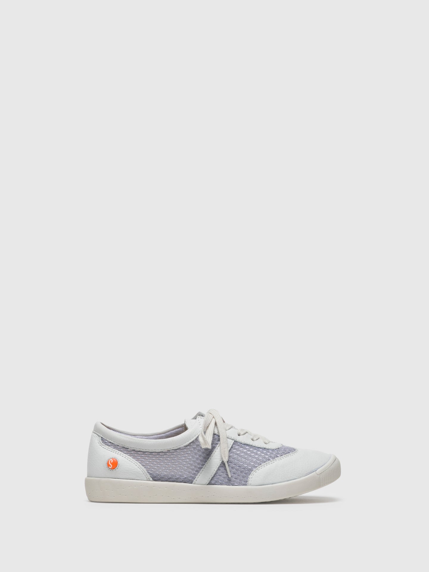 Softinos White Lace-up Trainers